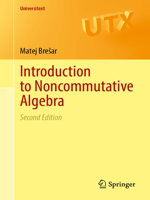 cover image of Introduction to Noncommutative Algebra